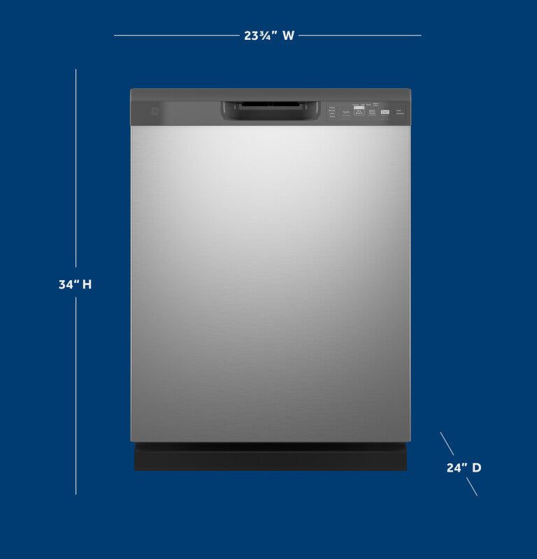 GE Dishwasher with Front Controls (GDF535PSRSS)