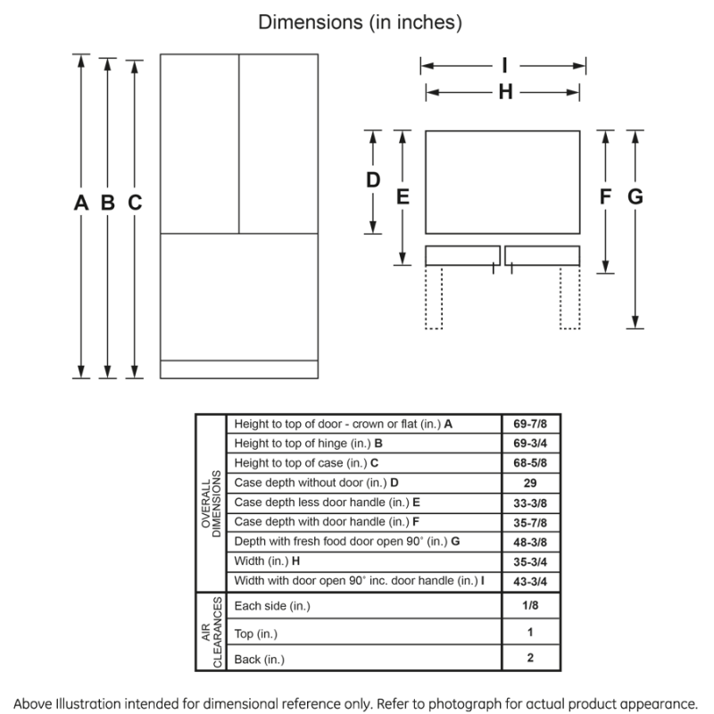 GE 27.0 Cu. Ft. Fingerprint Resistant French-Door Refrigerator (GNE27JYMFS)