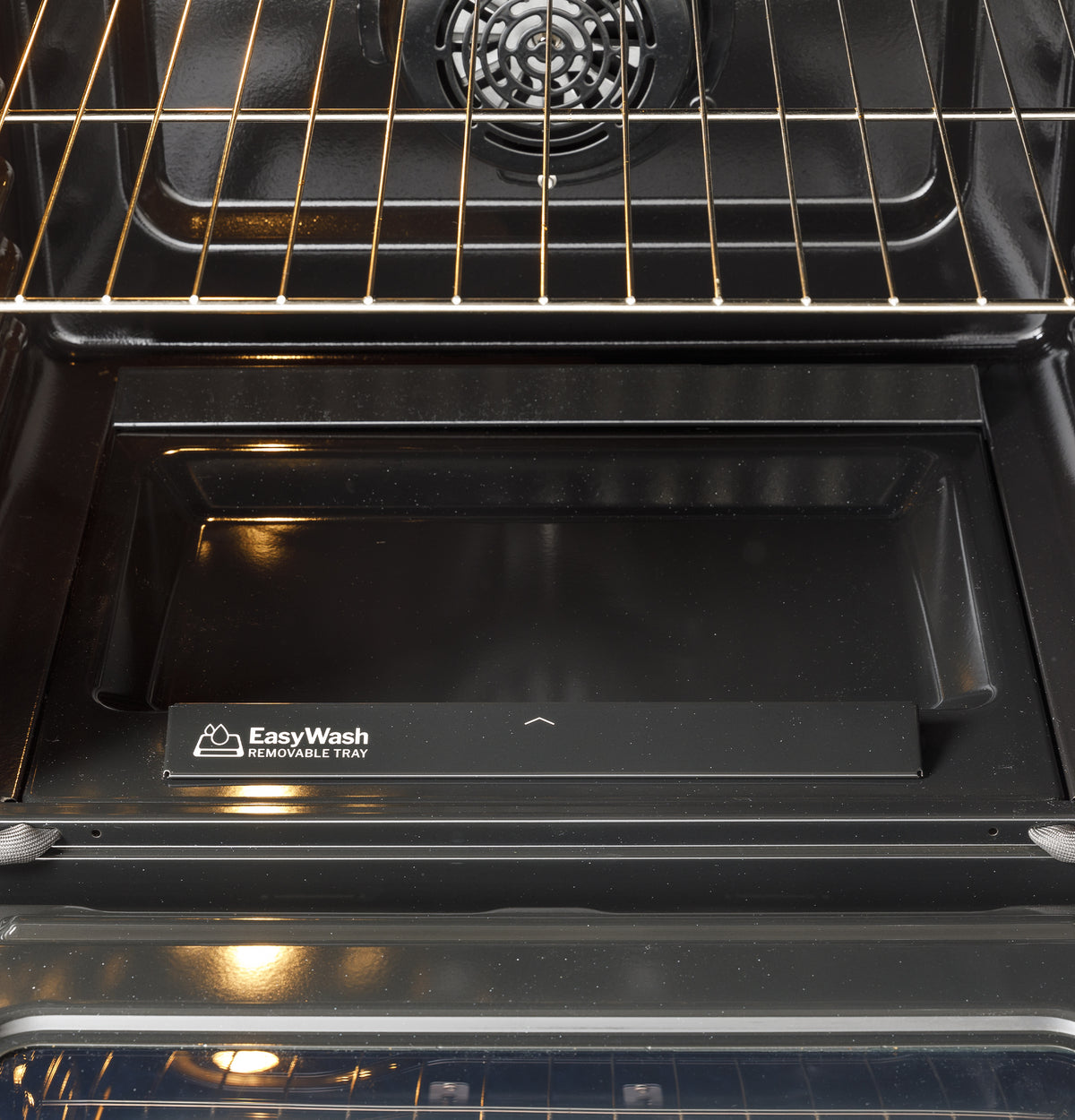 GE 30" Free-Standing Electric Convection Range with No Preheat Air Fry and EasyWash Oven Tray (GRF600AVBB)