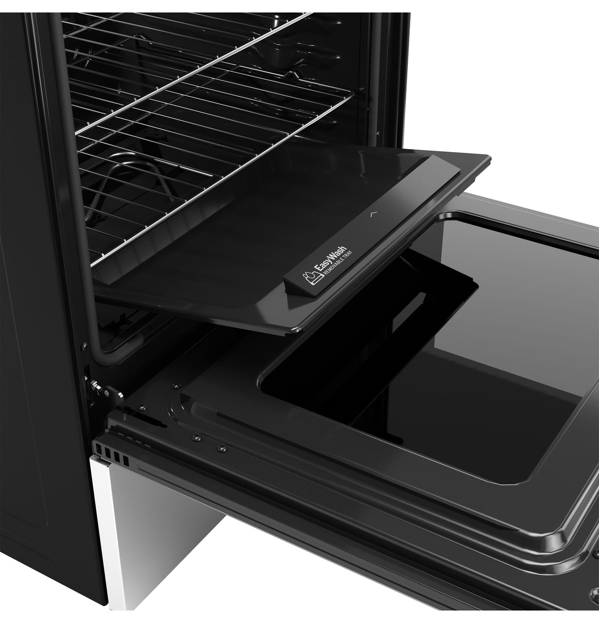 GE 30" Free-Standing Electric Convection Range with No Preheat Air Fry and EasyWash Oven Tray (GRF600AVSS)