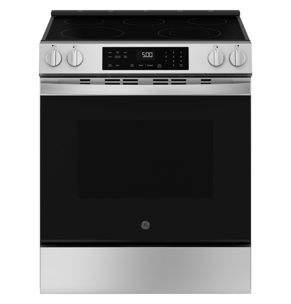 GE 30" Slide-In Electric Range with Crisp Mode (GRS500PVSS)