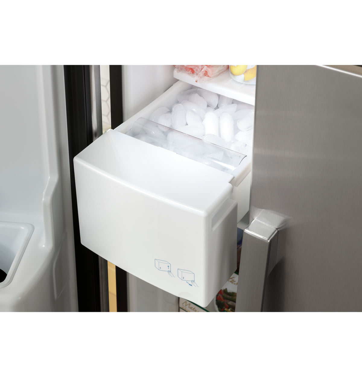 GE 23.0 Cu. Ft. Side-By-Side Refrigerator (GSS23GYPFS)