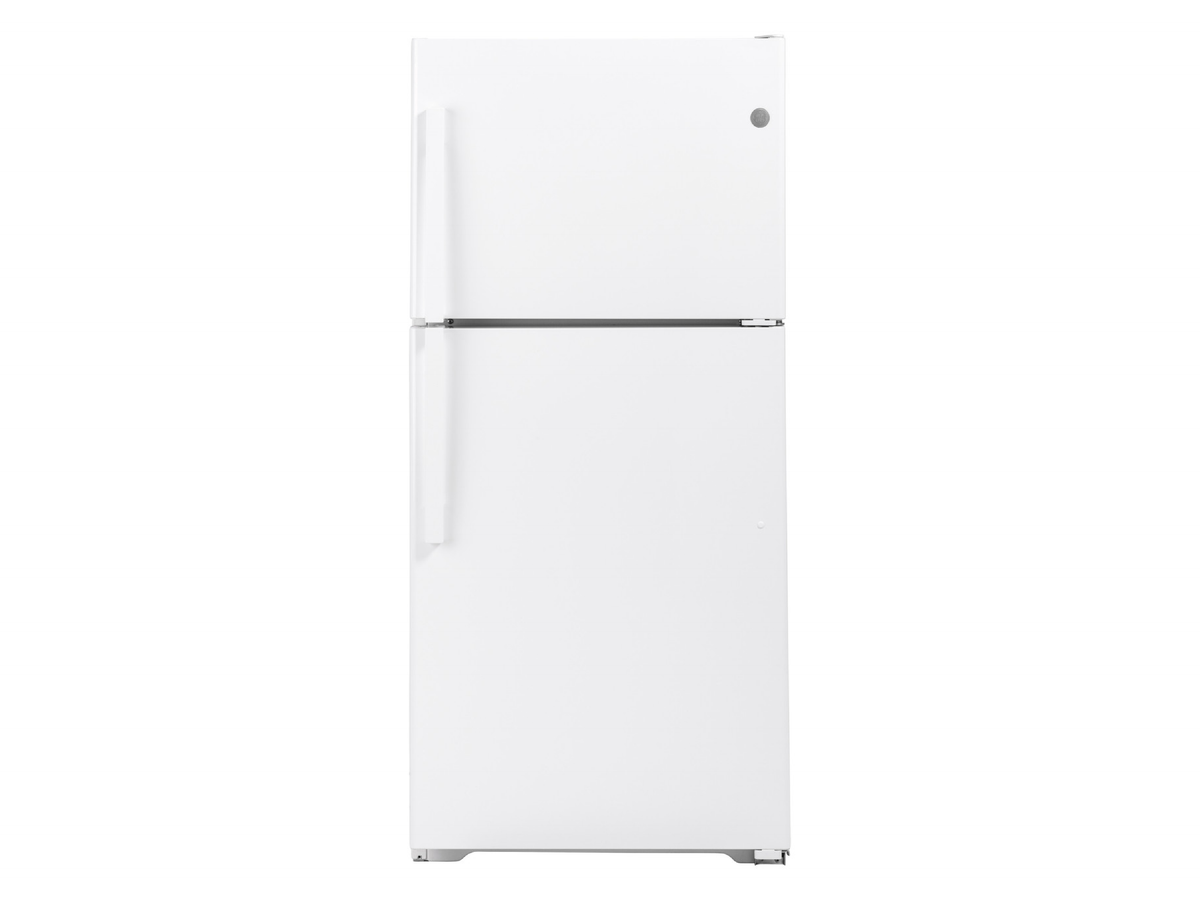 GE 21.9 Cu. Ft. Garage Ready Top-Freezer Refrigerator (GTS22KGNRWW)