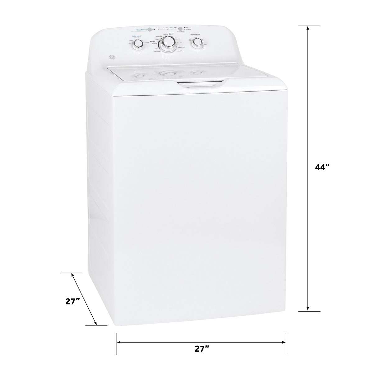 GE 4.0 cu. ft. Capacity Washer with Stainless Steel Basket and Water Level Control (GTW325ASWWW)