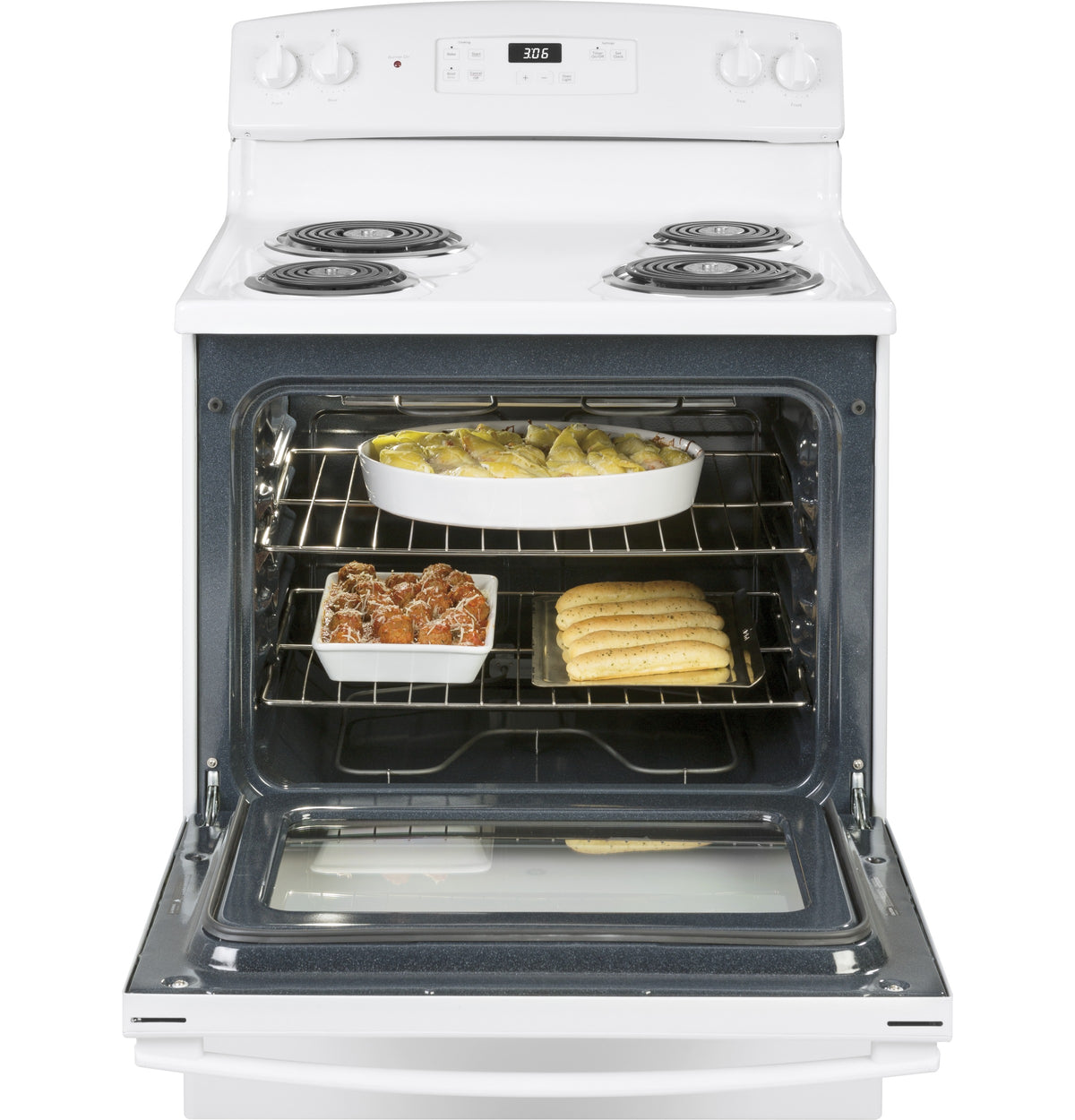 GE 30" Free-Standing Electric Range (JBS360DMWW)