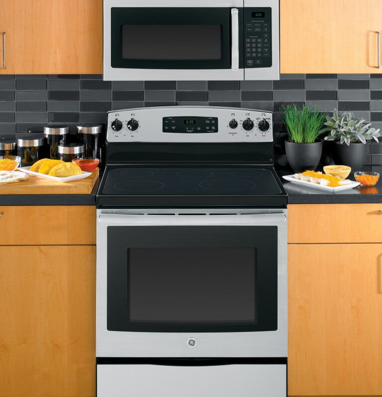 GE 1.6 Cu. Ft. Over-the-Range Microwave Oven (JVM3160RFSS)
