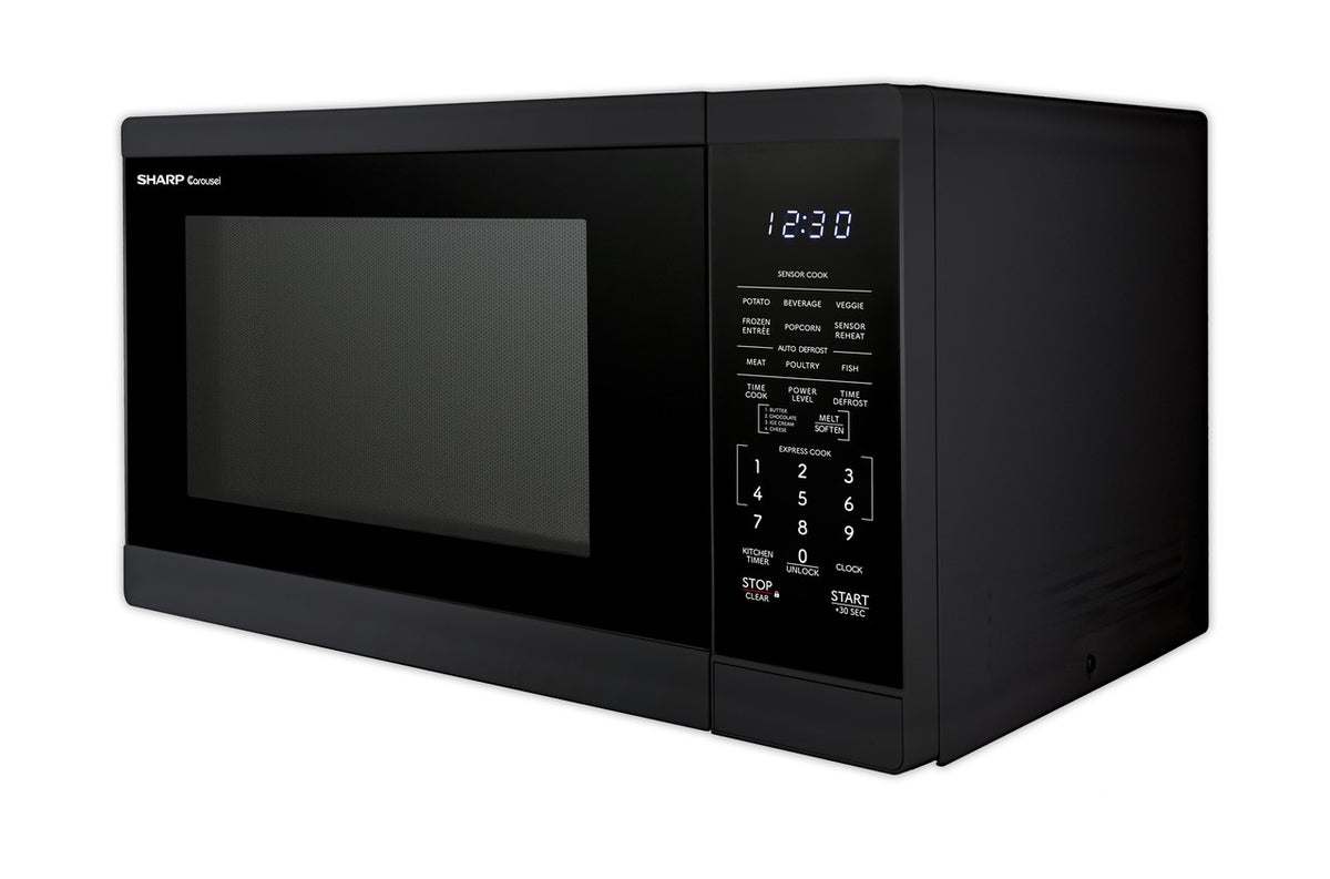 Sharp 1.4 Cu. Ft. 1100w Black Countertop Microwave Oven (SMC1461KB)