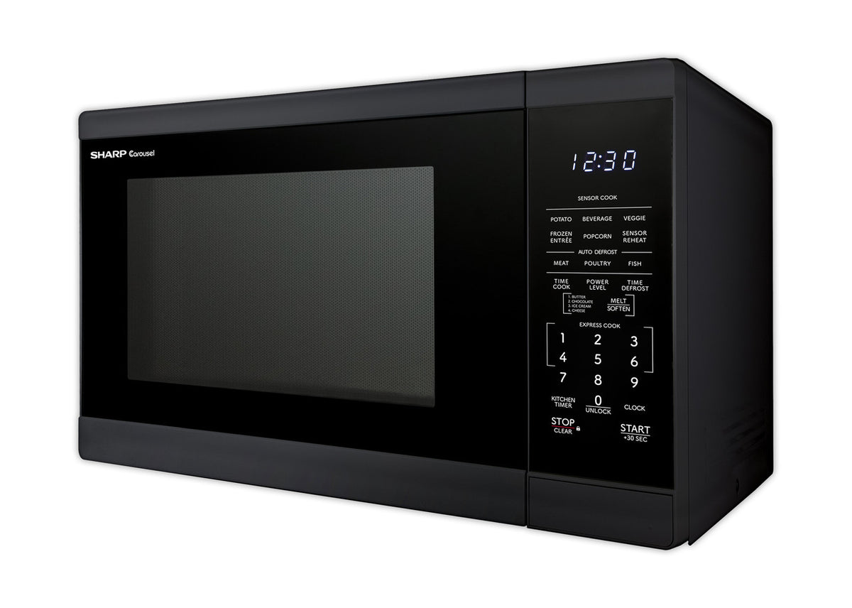 Sharp 1.4 Cu. Ft. 1100w Black Countertop Microwave Oven (SMC1461KB)