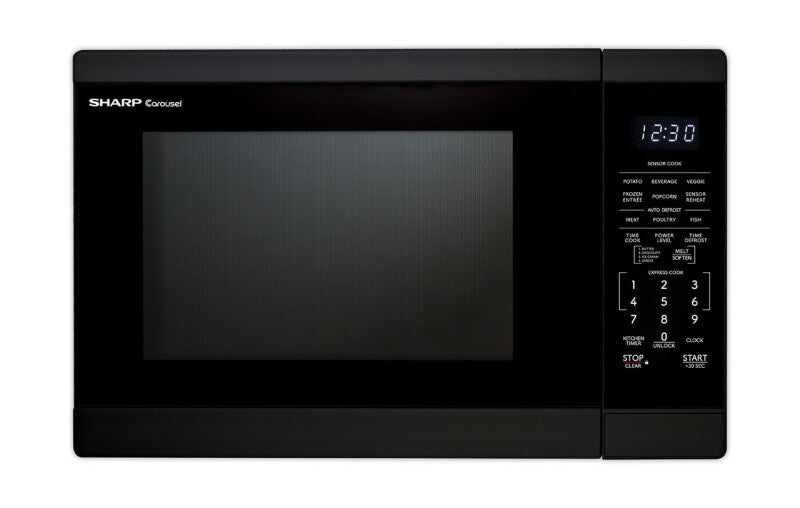 Sharp 1.4 Cu. Ft. 1100w Black Countertop Microwave Oven (SMC1461KB)