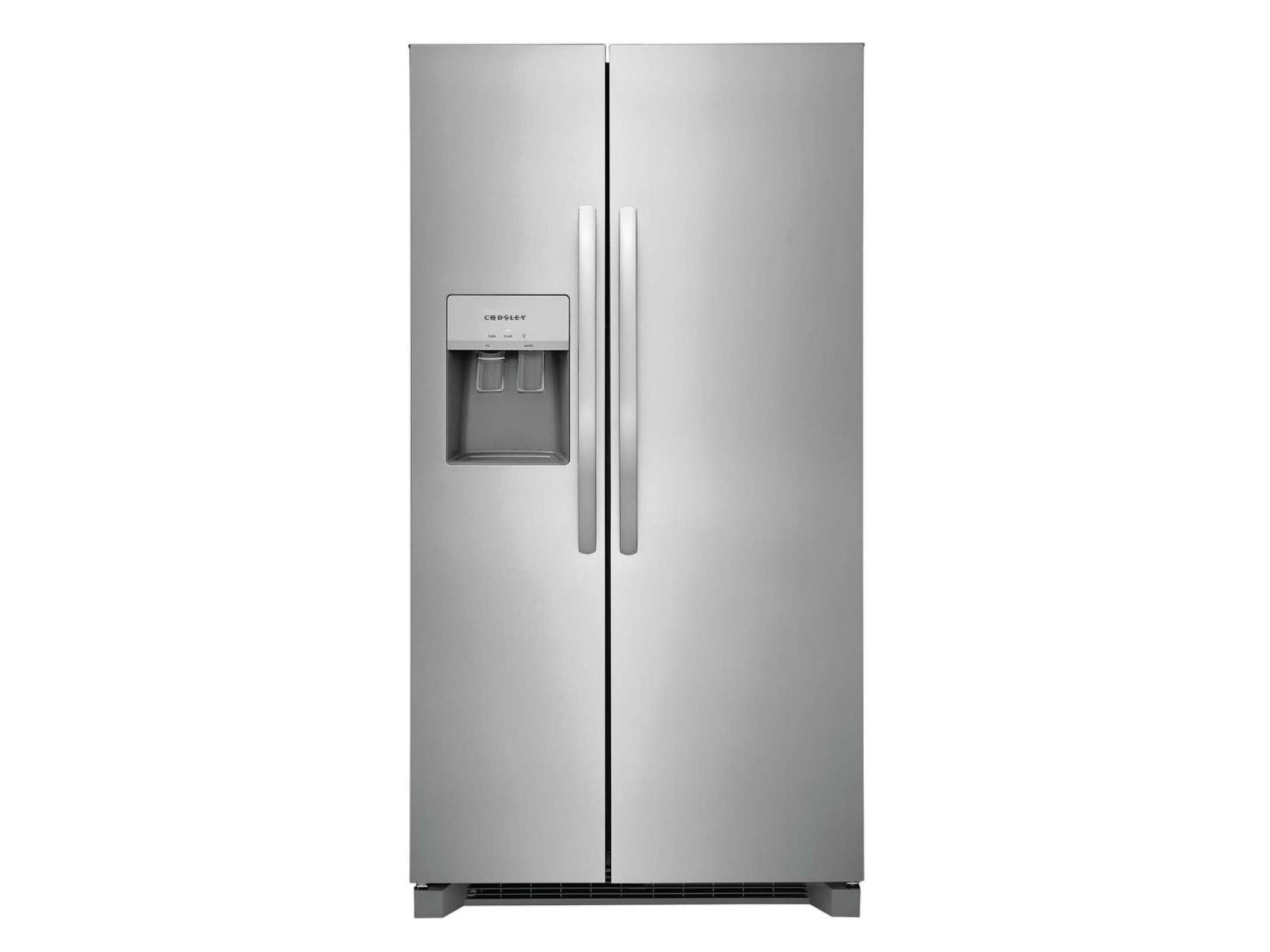CROSLEY 25.6 Cubic Foot Side -By-Side Refrigerator Stainless Steel
