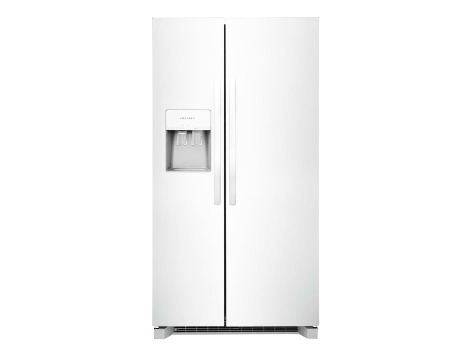CROSLEY 25.6 Cubic Foot Side -By-Side Refrigerator White