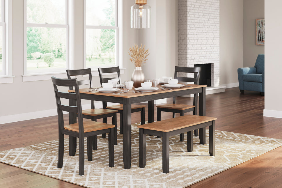 Gesthaven Counter Height Dining Table and 4 Barstools (Set of 5)