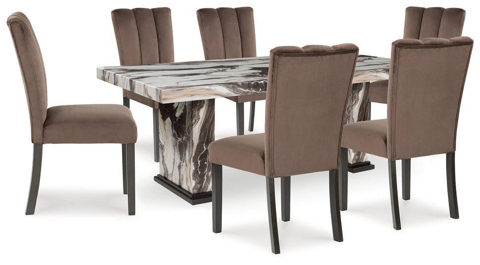 Jeshina 7 Pc Dining Table Set