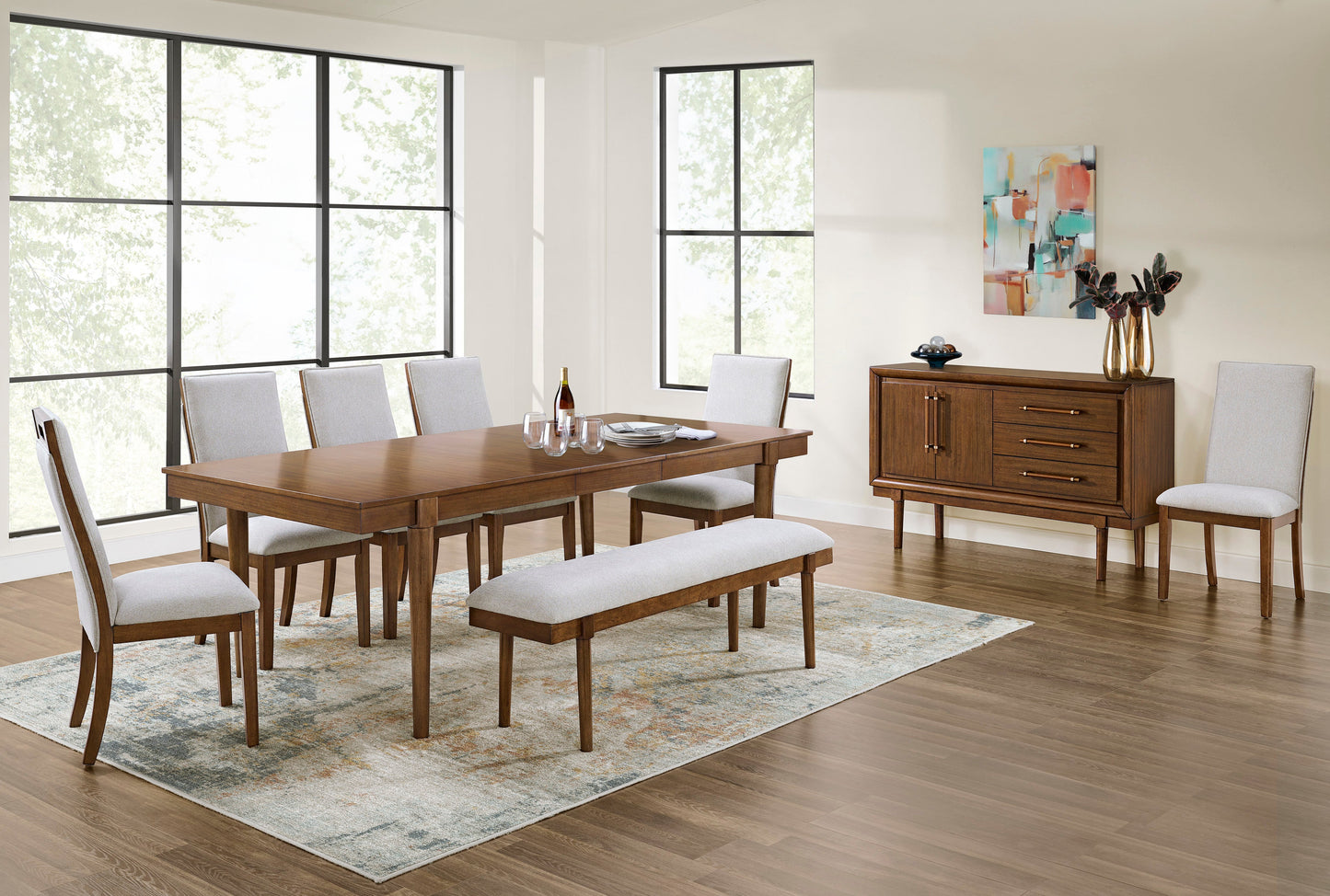 Lyncott large dining room table set
