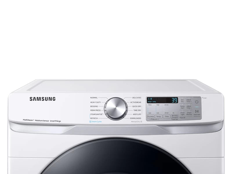 Samsung Steam Sanitize+, Sensor Dry, 7.5 cu.ft. (DVE45B6300W) Dryer