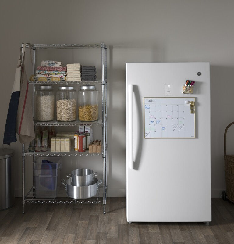 GE 17.3 Cu. Ft. Frost-Free Garage Ready Upright Freezer (FUF17SMRWW)