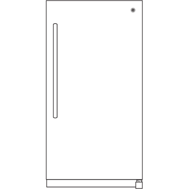 GE 17.3 Cu. Ft. Frost-Free Garage Ready Upright Freezer (FUF17SMRWW)
