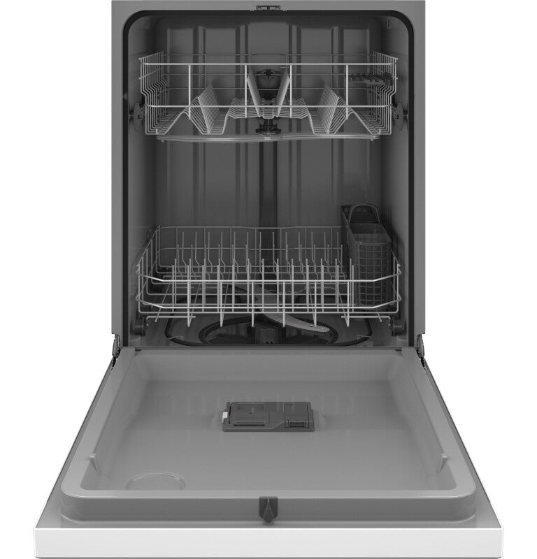 GE Dishwasher with Front Controls (GDF535PGRWW)