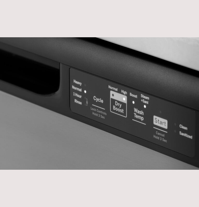 GE Dishwasher with Front Controls (GDF535PGRWW)