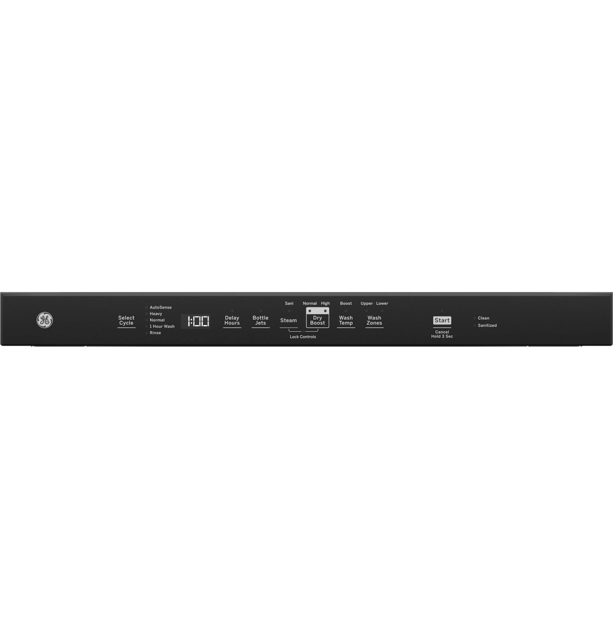 GE Top Control with Plastic Interior Dishwasher with Sanitize Cycle & Dry Boost (GDT630PYRFS)