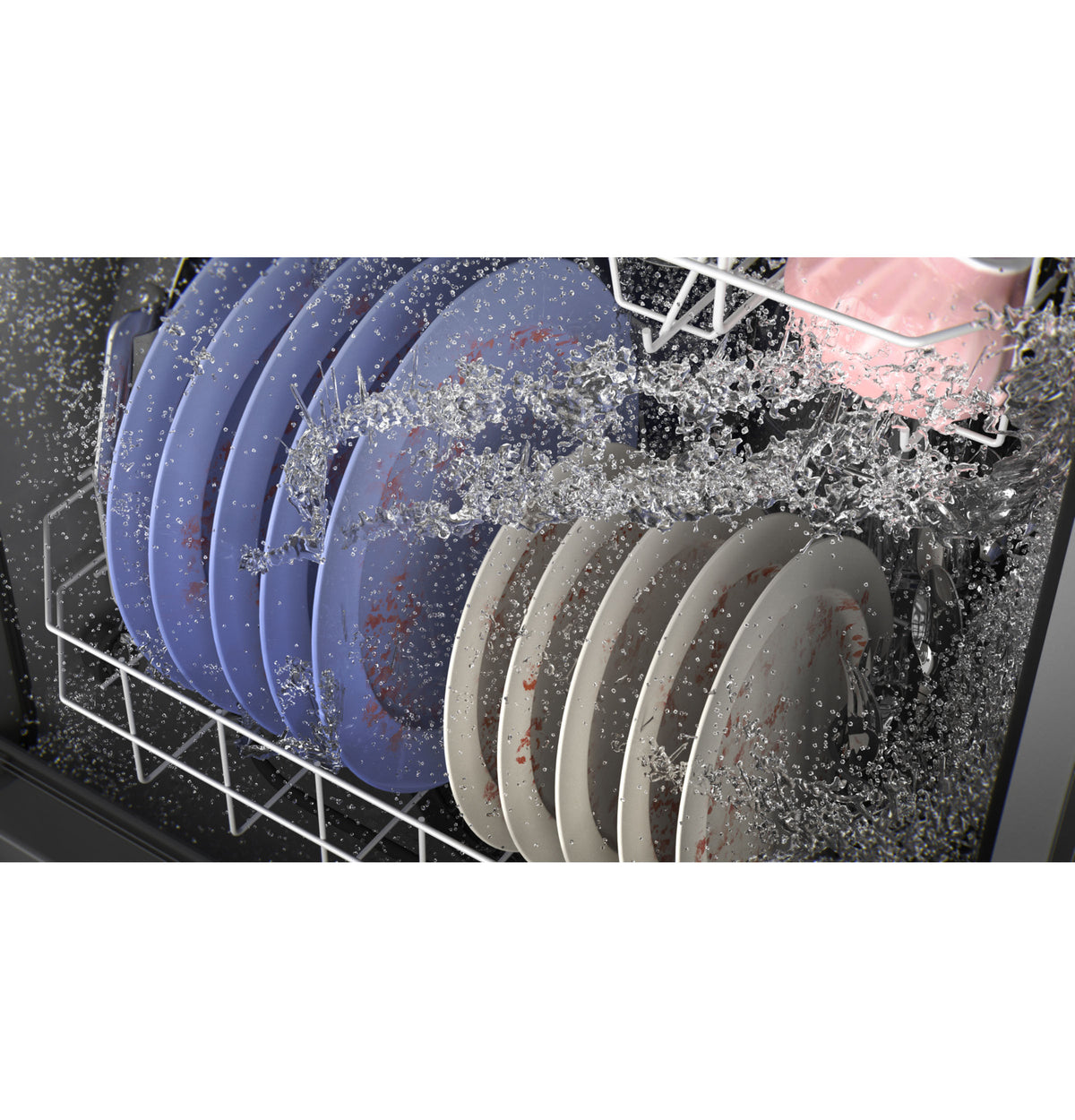 GE Top Control with Plastic Interior Dishwasher with Sanitize Cycle & Dry Boost (GDT630PYRFS)