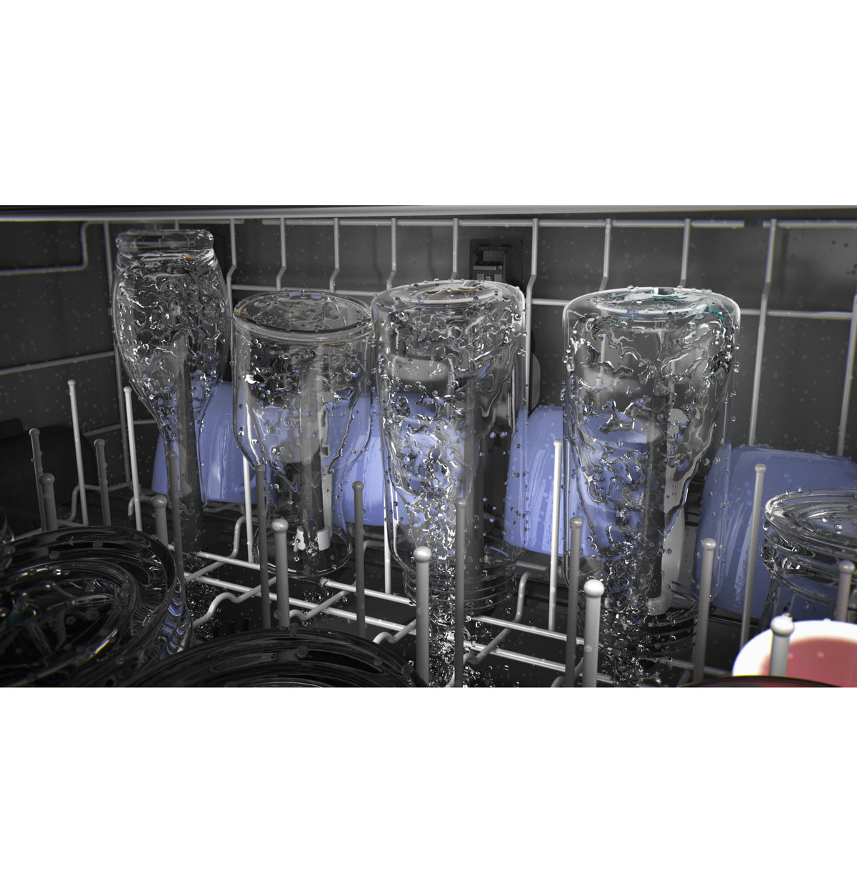 GE Top Control with Plastic Interior Dishwasher with Sanitize Cycle & Dry Boost (GDT630PYRFS)