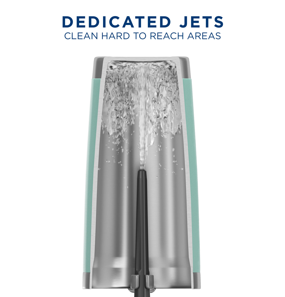 GE Fingerprint Resistant Top Control with Stainless Steel Interior Dishwasher with Sanitize Cycle (GDT650SYVFS)