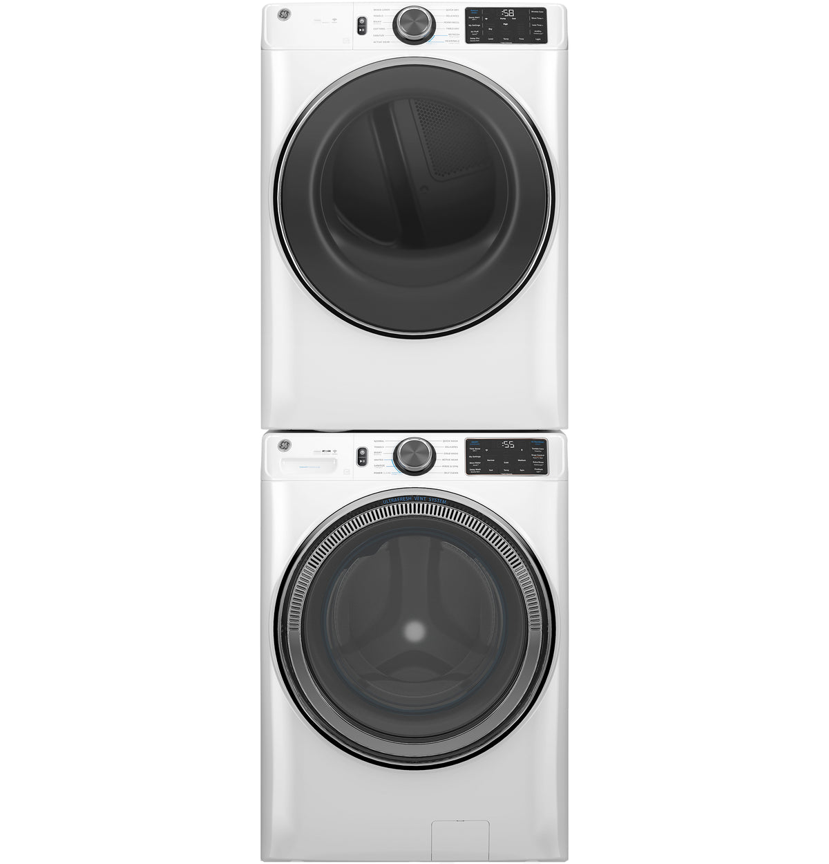 GE 7.8 cu. ft. Capacity Smart Front Load Electric Dryer with Steam and Sanitize Cycle (GFD65ESSVWW)