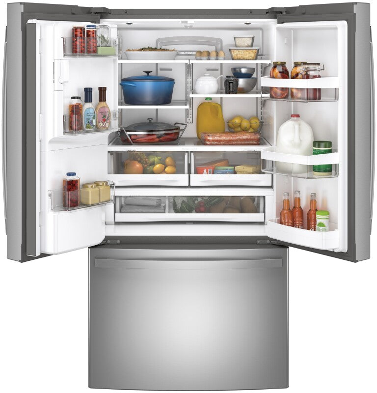 GE 27.7 Cu. Ft. Fingerprint Resistant French-Door Refrigerator (GFE28GYNFS)