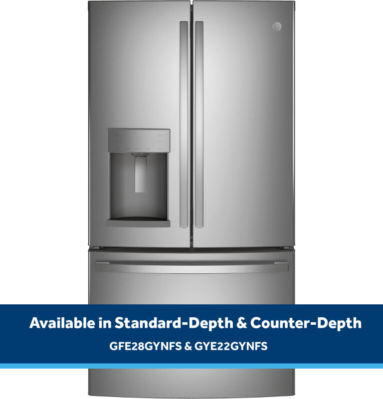 GE 27.7 Cu. Ft. Fingerprint Resistant French-Door Refrigerator (GFE28GYNFS)