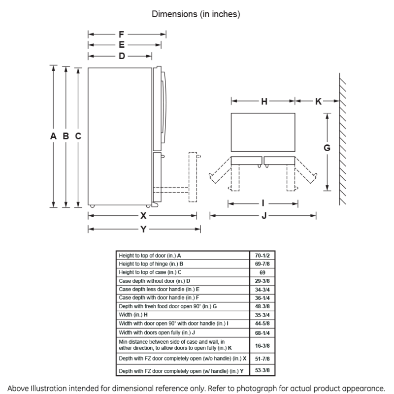 GE 27.7 Cu. Ft. Fingerprint Resistant French-Door Refrigerator (GFE28GYNFS)