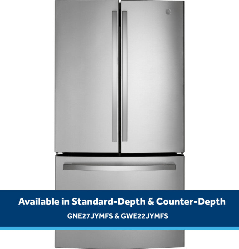 GE 27.0 Cu. Ft. Fingerprint Resistant French-Door Refrigerator (GNE27JYMFS)