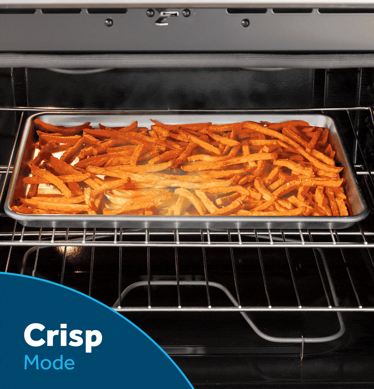 GE 30" Free-Standing Electric Range with Crisp Mode (GRF500PVBB)