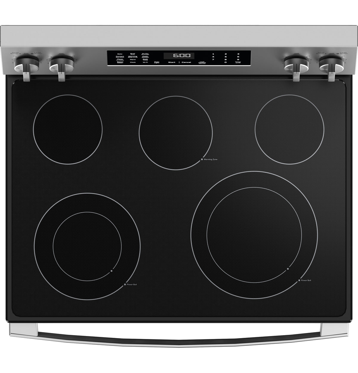 GE 30" Free-Standing Electric Convection Range with No Preheat Air Fry and EasyWash Oven Tray (GRF600AVSS)