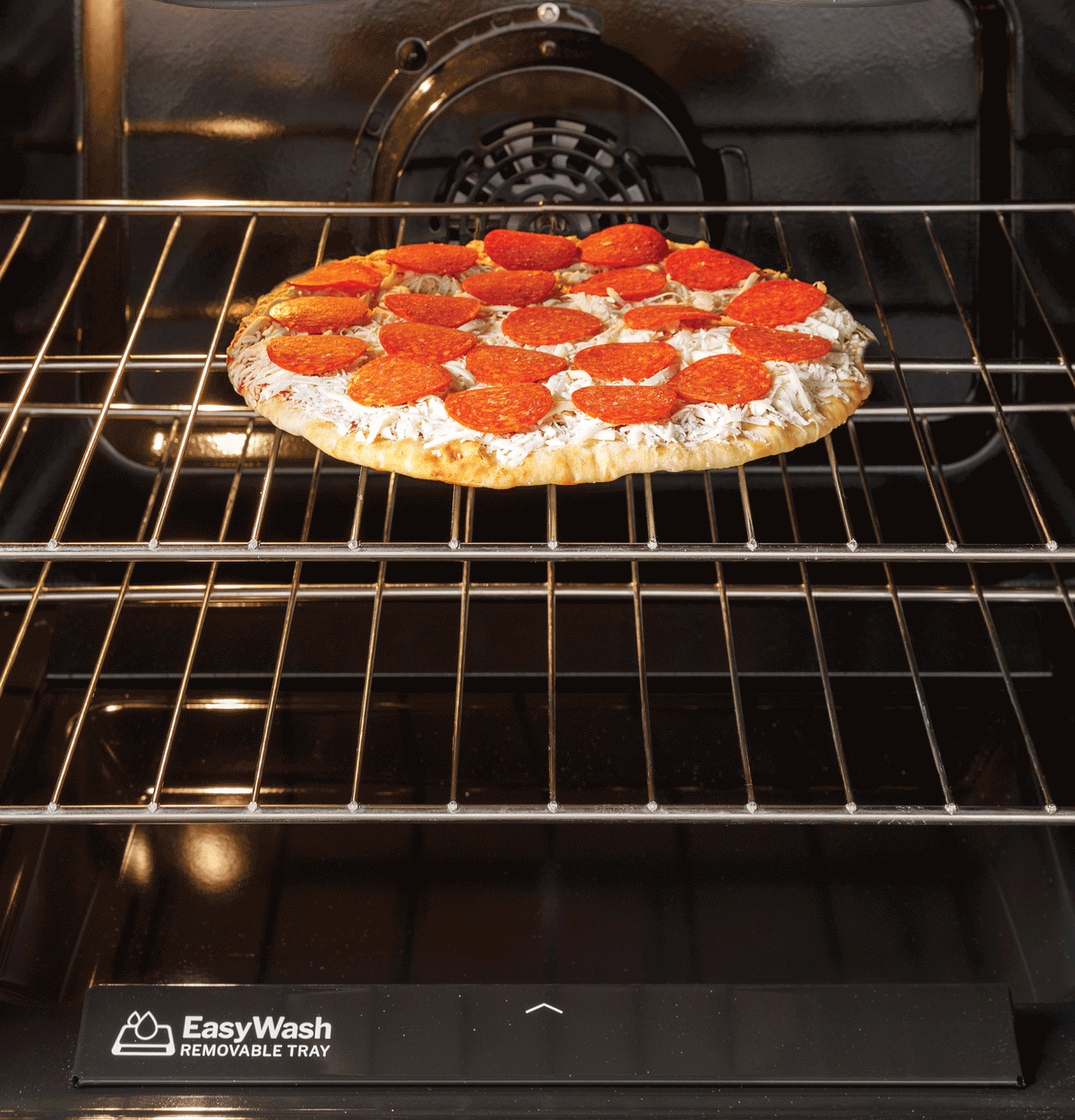 GE 30" Free-Standing Electric Convection Range with No Preheat Air Fry and EasyWash Oven Tray (GRF600AVWW)