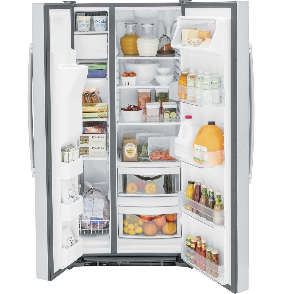 GE 23.0 Cu. Ft. Side-By-Side Refrigerator (GSS23GYPFS)