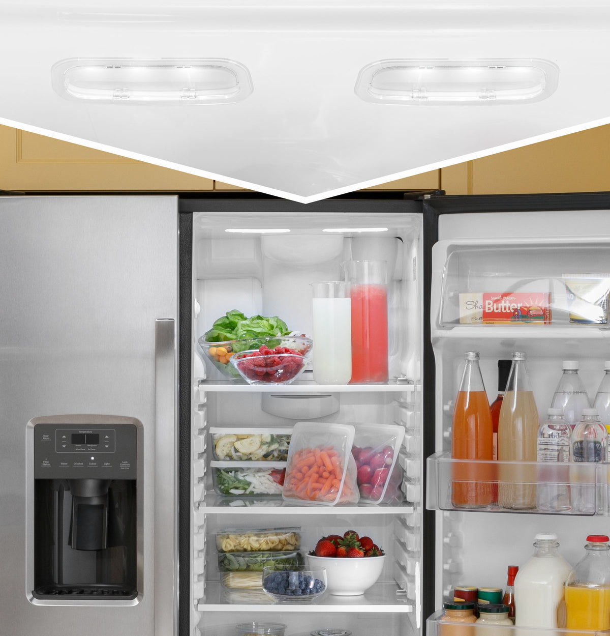 GE 23.0 Cu. Ft. Side-By-Side Refrigerator (GSS23GYPFS)