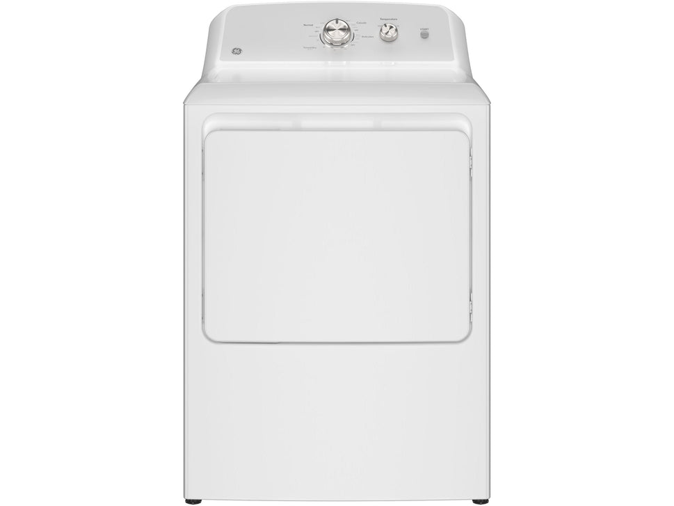 GE 7.2 cu. ft. Capacity Electric Dryer with Up To 120 ft. Venting and Reversible Door (GTD38EASWWS)