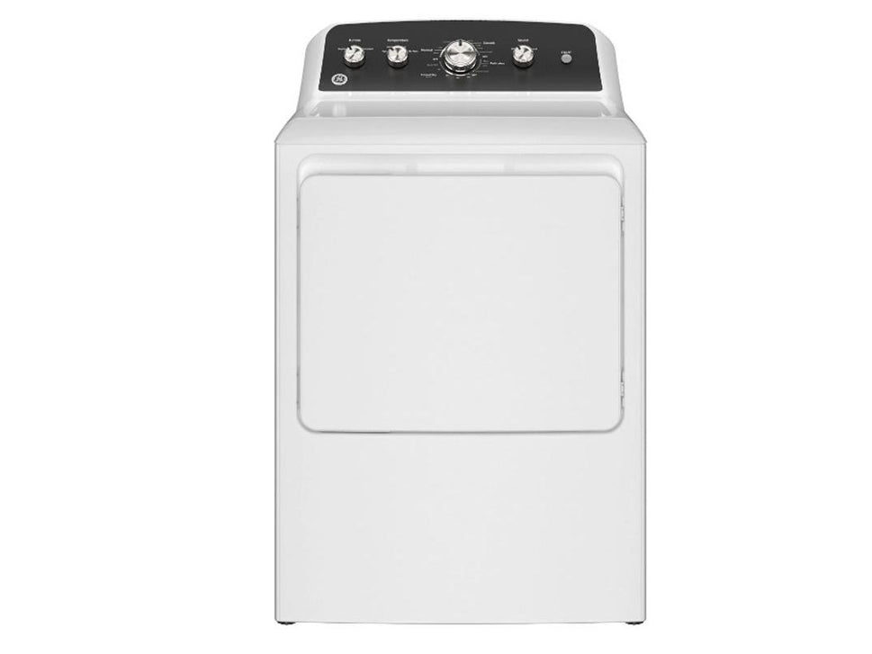 GE 7.2 cu. ft. Capacity Electric Dryer with Up To 120 ft. Venting and Extended Tumble (GTD48EASWWB)
