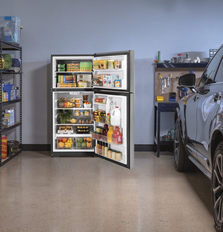 GE 21.9 Cu. Ft. Garage Ready Top-Freezer Refrigerator (GTS22KGNRBB)