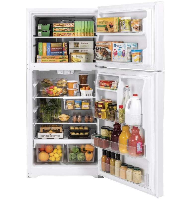 GE 21.9 Cu. Ft. Garage Ready Top-Freezer Refrigerator (GTS22KGNRWW)