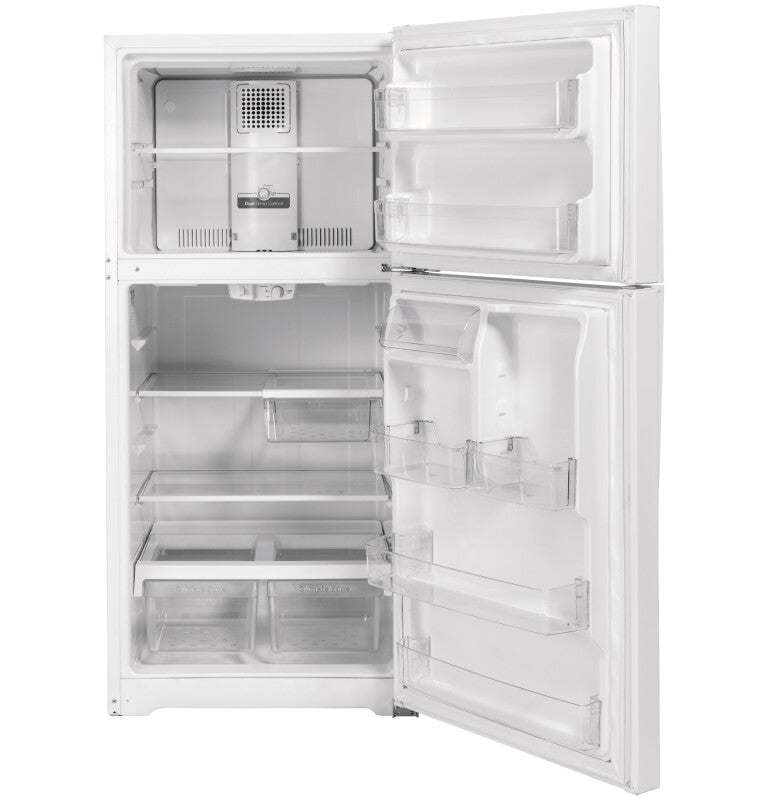 GE 21.9 Cu. Ft. Garage Ready Top-Freezer Refrigerator (GTS22KGNRWW)