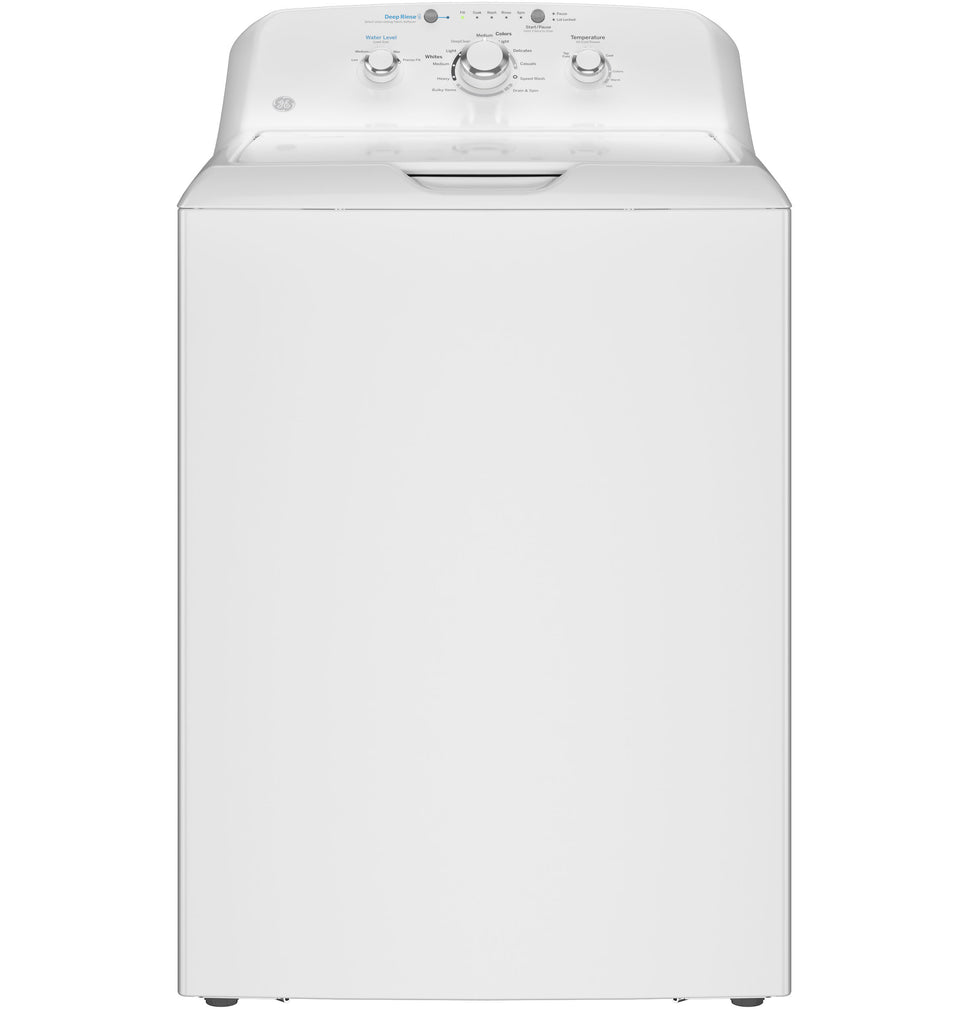GE 4.0 cu. ft. Capacity Washer with Stainless Steel Basket and Water Level Control (GTW325ASWWW)