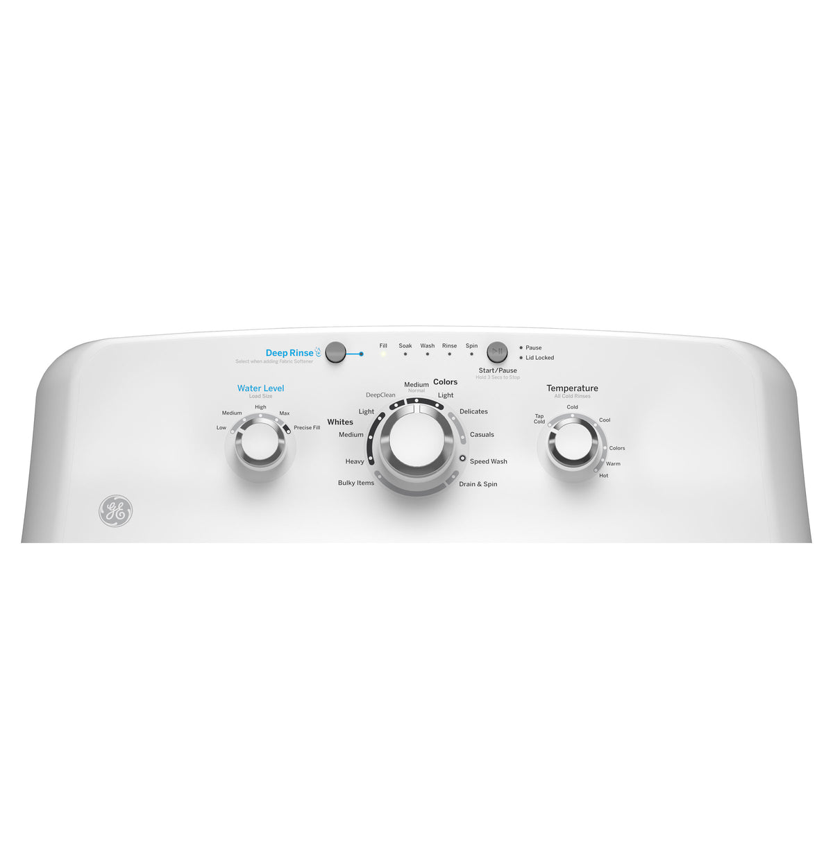 GE 4.0 cu. ft. Capacity Washer with Stainless Steel Basket and Water Level Control (GTW325ASWWW)