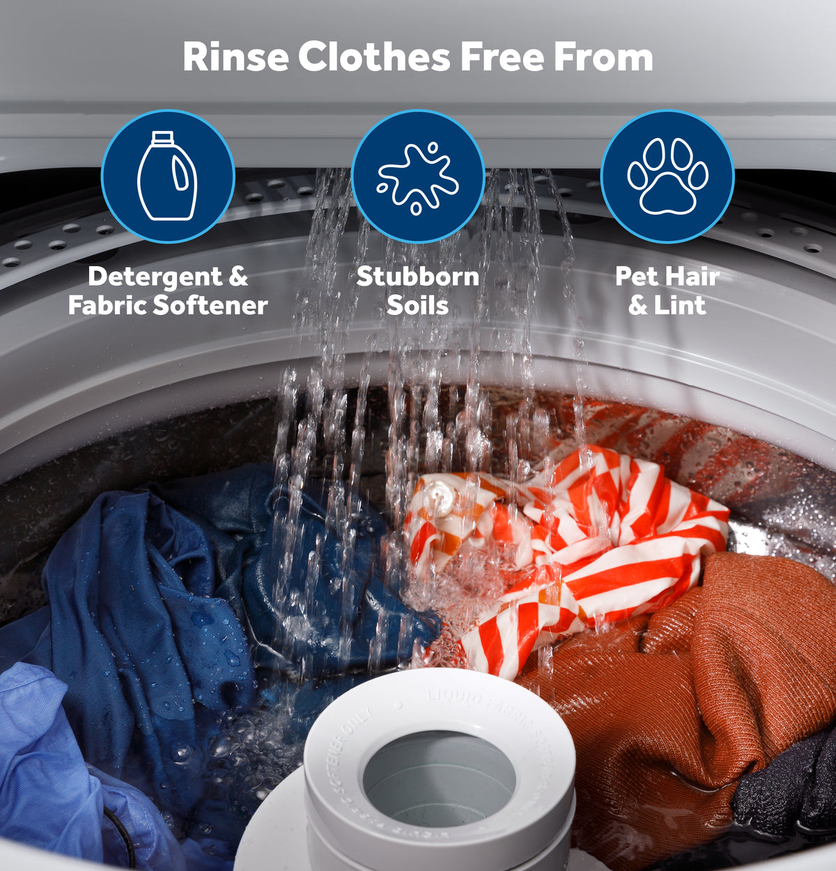 GE 4.0 cu. ft. Capacity Washer with Stainless Steel Basket and Water Level Control (GTW325ASWWW)