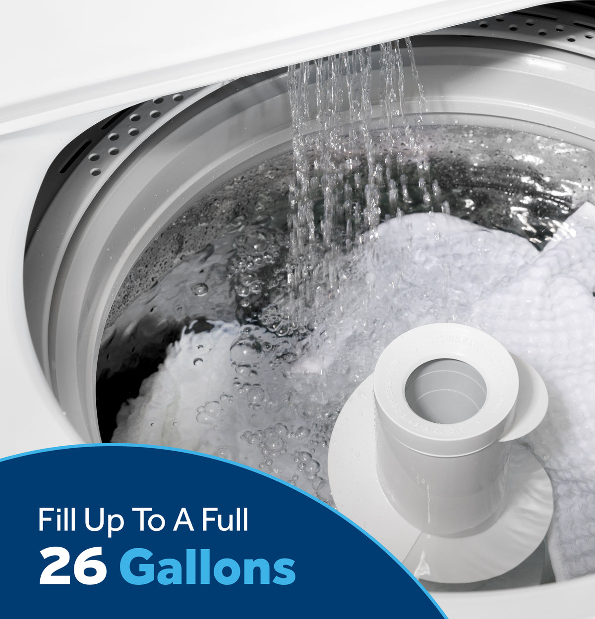 GE 4.0 cu. ft. Capacity Washer with Stainless Steel Basket and Water Level Control (GTW325ASWWW)