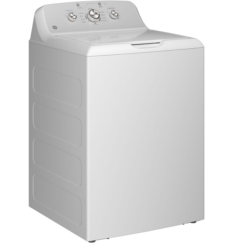 GE 4.3 cu. ft. Capacity Washer with Stainless Steel Basket,Cold Plus and Water Level Control (GTW385ASWWS)