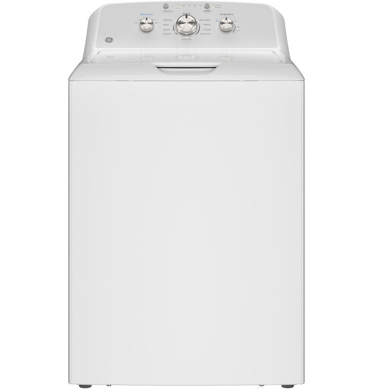 GE 4.3 cu. ft. Capacity Washer with Stainless Steel Basket,Cold Plus and Water Level Control (GTW385ASWWS)