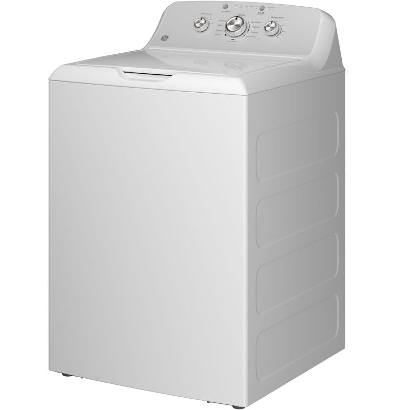 GE 4.3 cu. ft. Capacity Washer with Stainless Steel Basket,Cold Plus and Water Level Control (GTW385ASWWS)