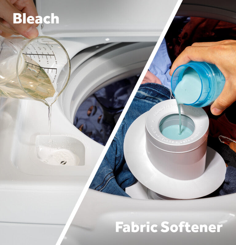 GE 4.3 cu. ft. Capacity Washer with Stainless Steel Basket,Cold Plus and Water Level Control (GTW385ASWWS)